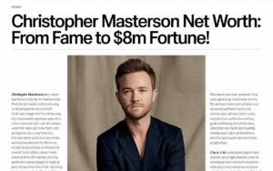 Christopher Masterson Net Worth: From Fame to $8M Fortune!
